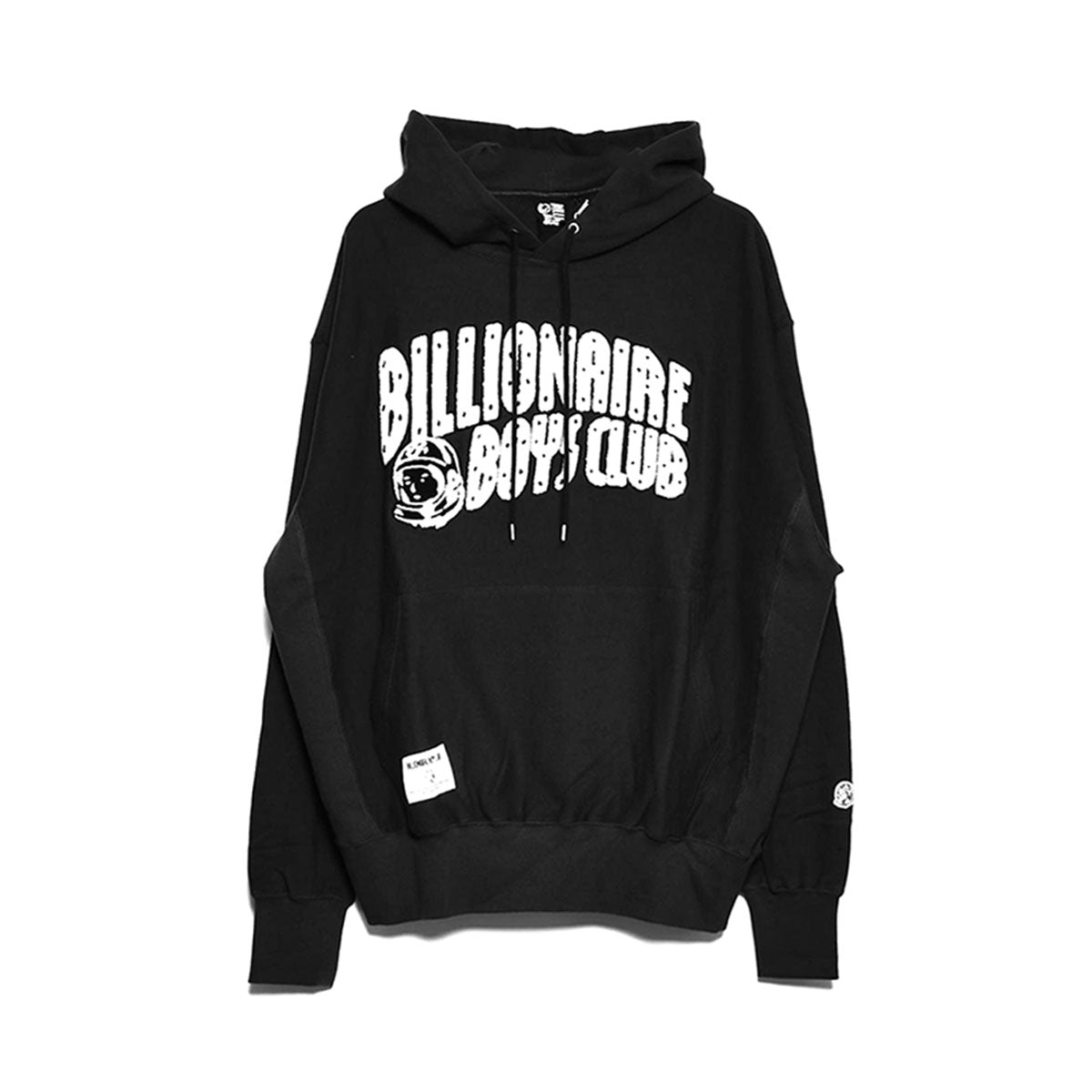 BILLIONAIRE BOYS CLUB]CHENILLE LOGO COTTON HOODIE/BLACK