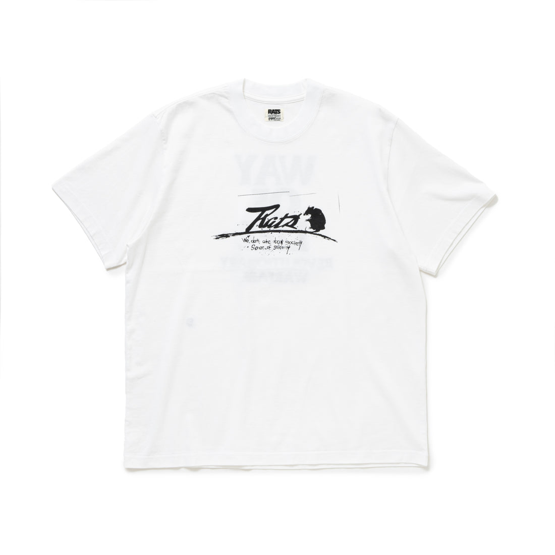 [RATS]SCRIPT LOGO WAY OF LIFE TEE/WHITE