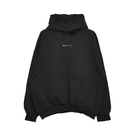 [BALENCIAGA]Medium Fit Hoodie/BLACK(767877-TQVY1)