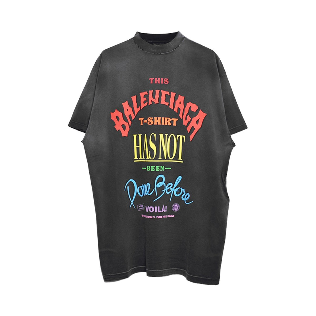 [BALENCIAGA]Over size T-shirt/BLACK(787349-TQVW4)