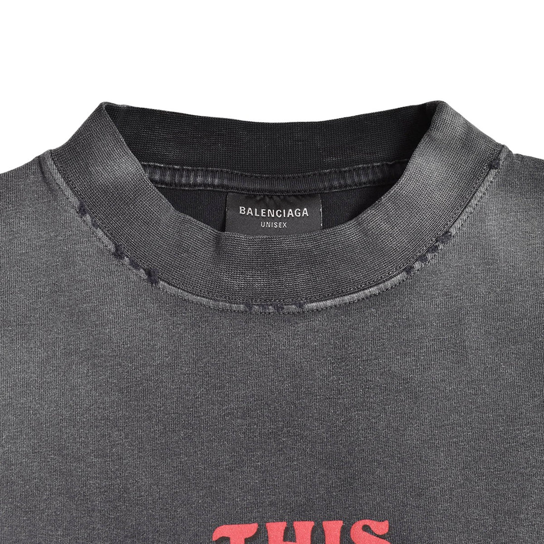 [BALENCIAGA]Over size T-shirt/BLACK(787349-TQVW4)