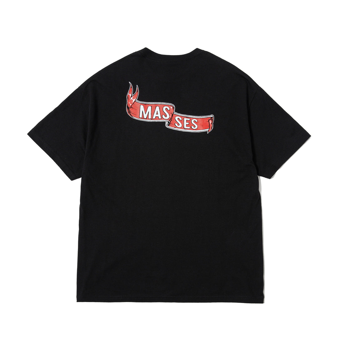 [MASSES]PORKCHOP×MASSES T-SHIRT FLYING WEEL P/BLACK