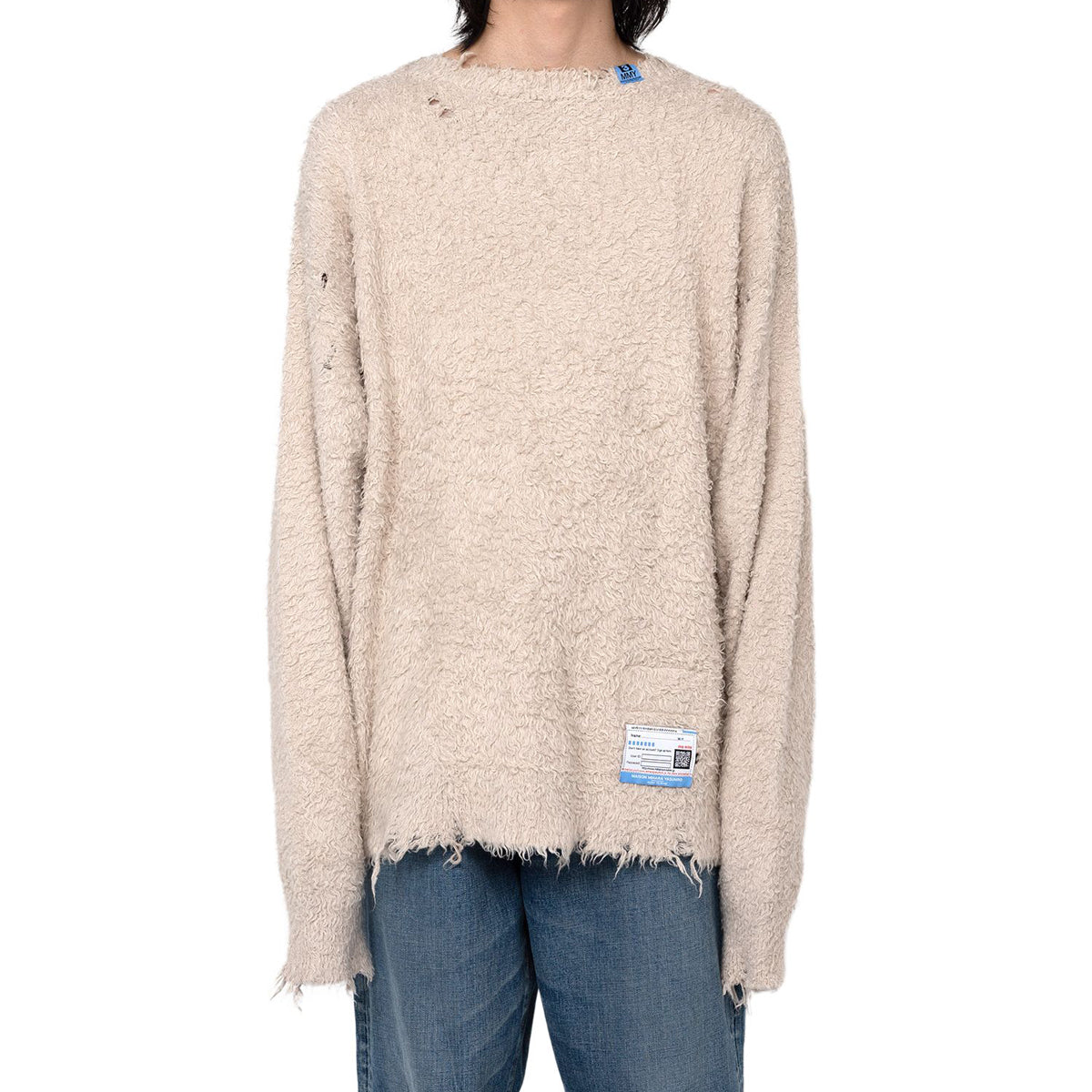 MAISON MIHARA YASUHIRO]Cotton Brushed Pullover Knit/BEIGE(A11SW522) – R&Co.