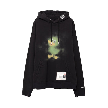 [MAISON MIHARA YASUHIRO]Duck Printed Hoodie/BLACK(A13HD661)