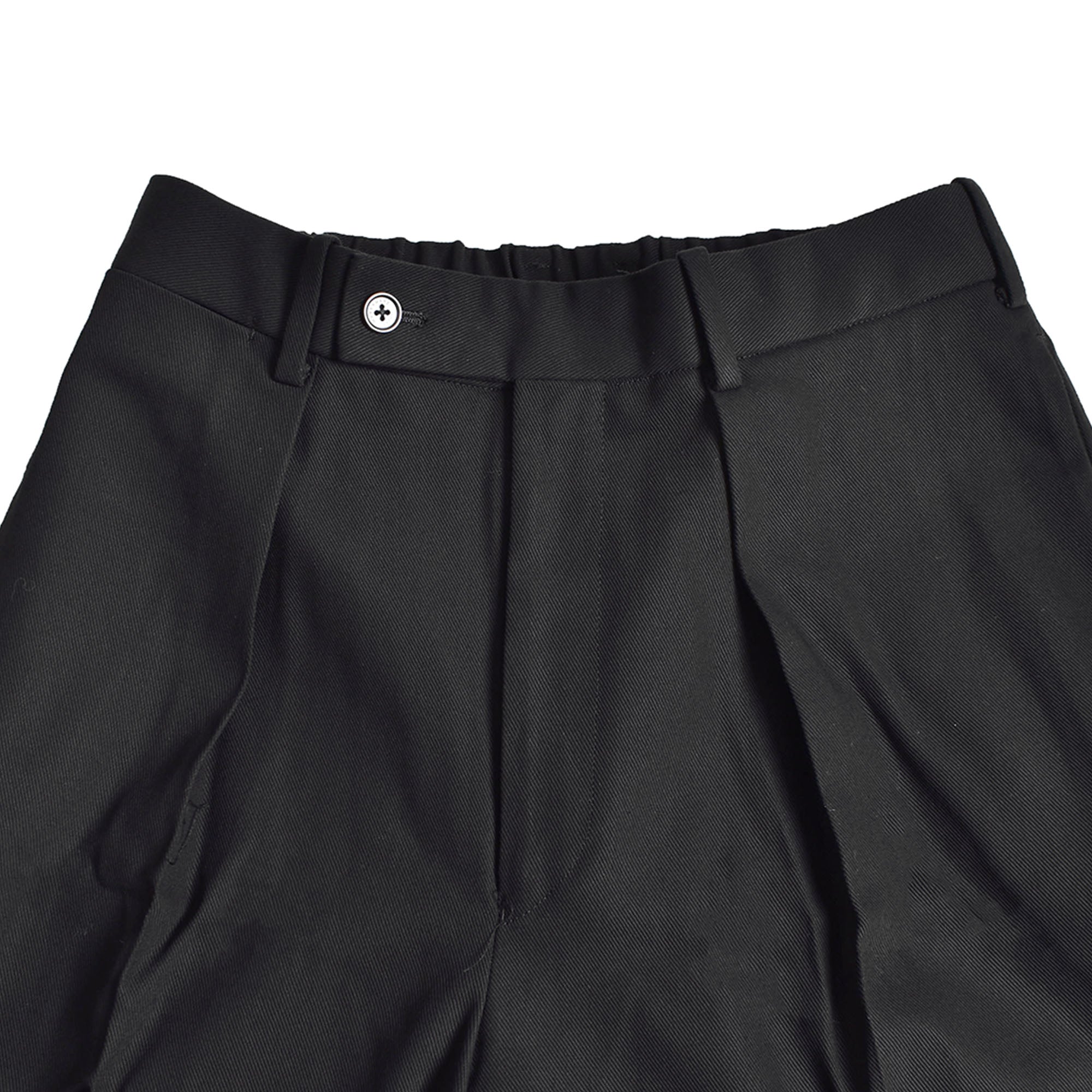 MARKAWARE]ORGANIC COTTON SURVIVAL CLOTH CLASSIC FIT TROUSERS/BLACK