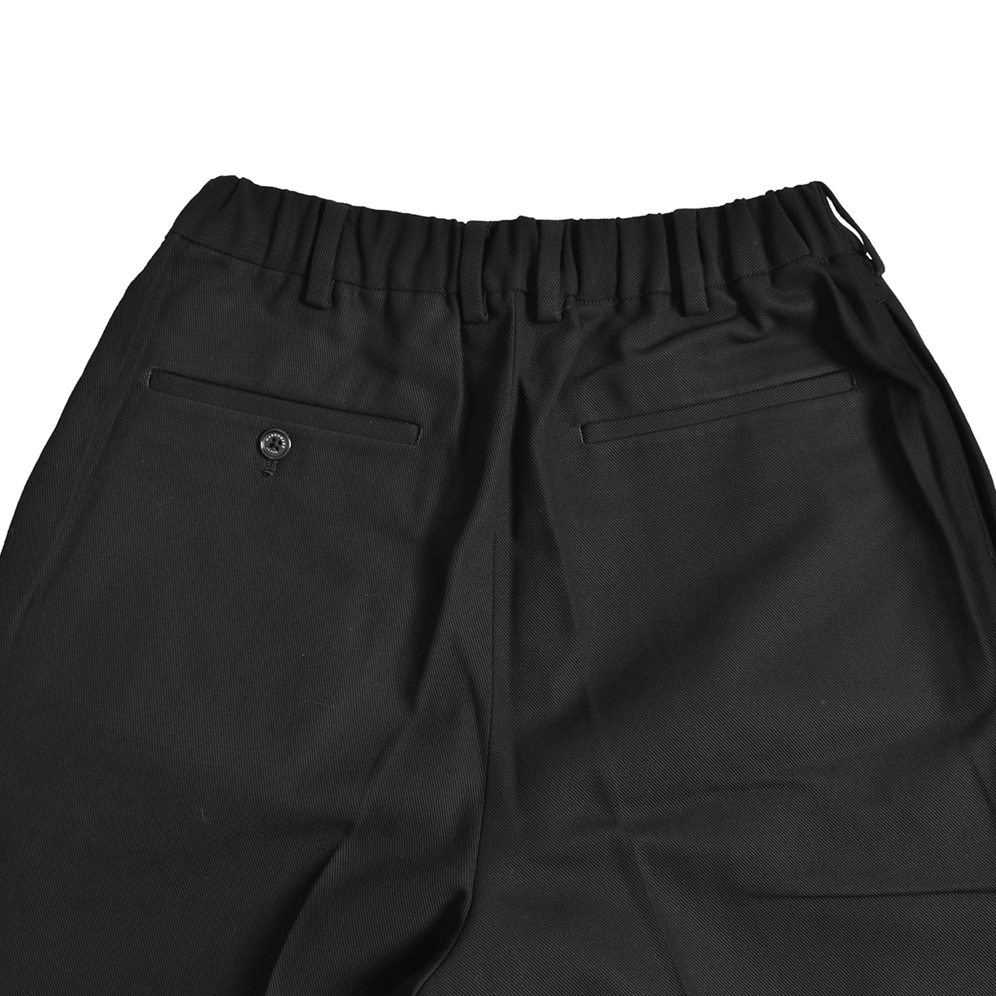 MARKAWARE]ORGANIC COTTON SURVIVAL CLOTH CLASSIC FIT TROUSERS/BLACK