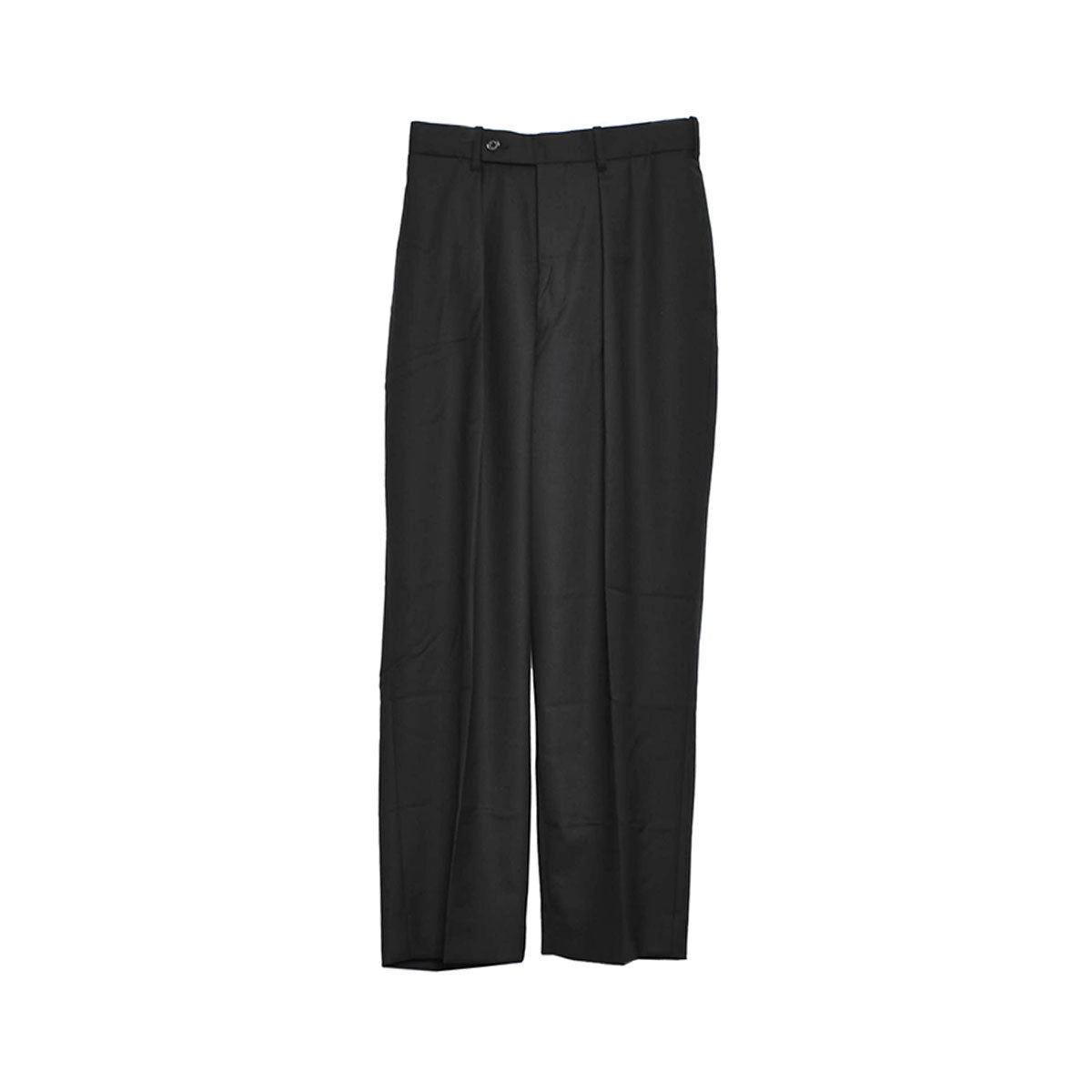 MARKAWARE]ORGANIC WOOL TROPICAL CLASSIC FIT TROUSERS/BLACK(A23A