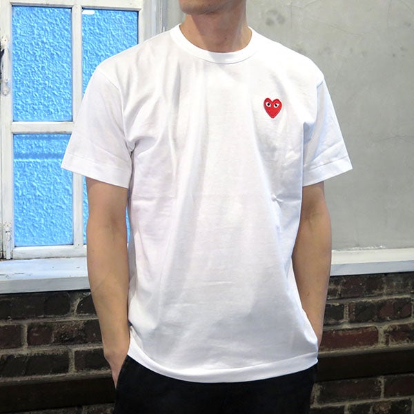 [PLAY COMME des GARCONS]TEE/WHITE(AX-T108-051)