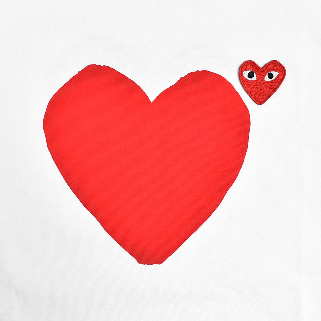 [PLAY COMME des GARCONS]T-SHIRT/WHITE(AX-T222-051)