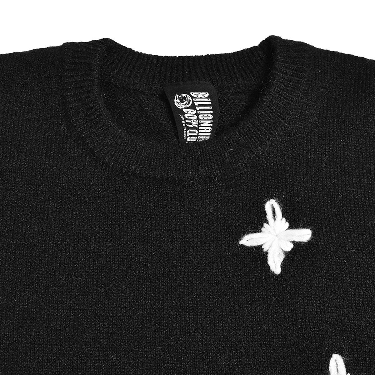 BILLIONAIRE BOYS CLUB]EMBROIDERED LOGO MOHAIR SWEATER STARFIELD