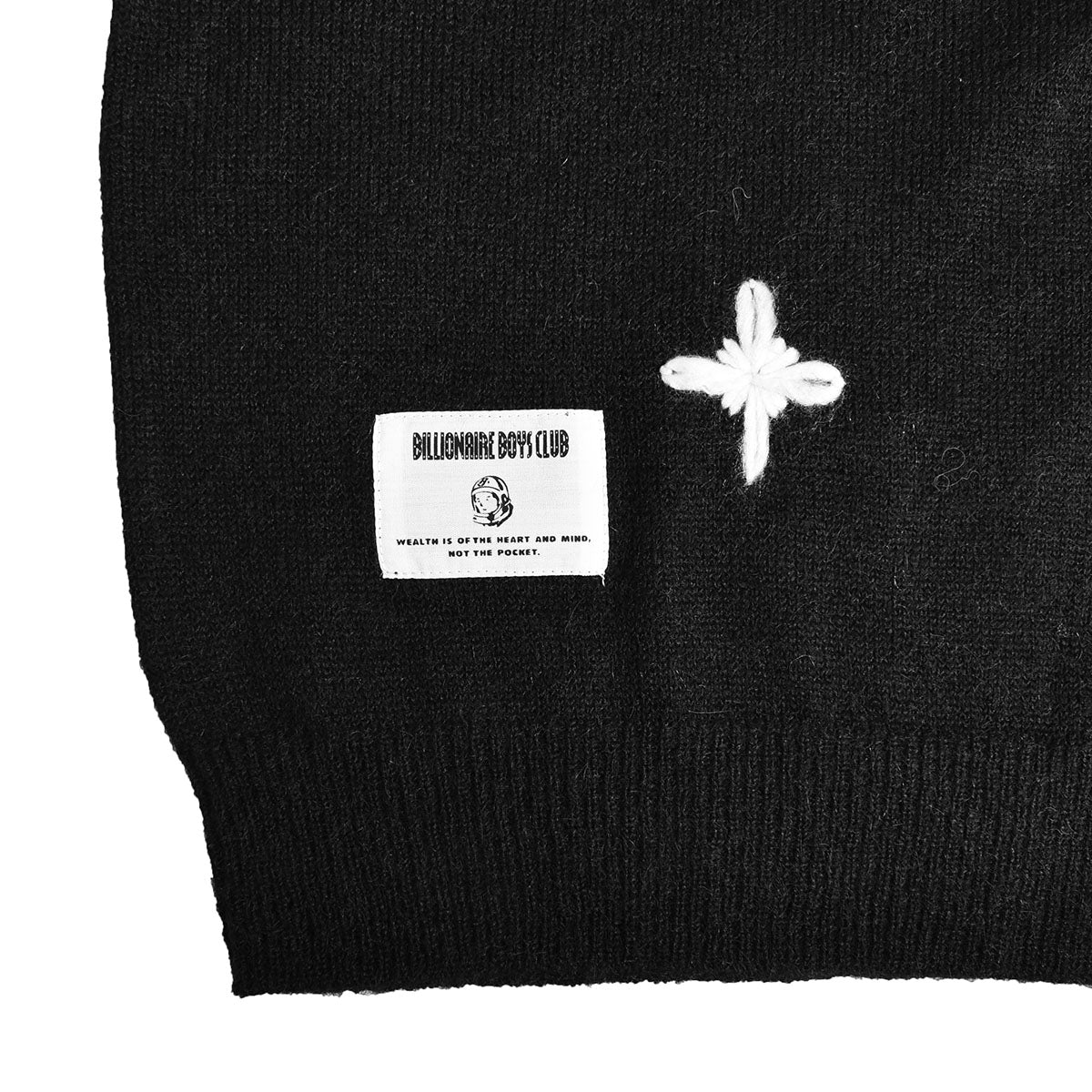 BILLIONAIRE BOYS CLUB]EMBROIDERED LOGO MOHAIR SWEATER STARFIELD