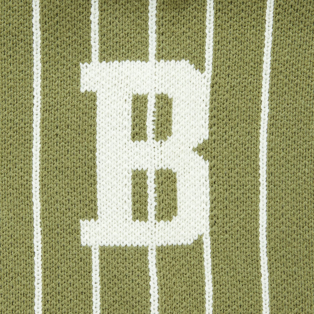 [BILLIONAIRE BOYS CLUB]STRIPE SWEATER BBC/PISTACHIO(BBCJP243K008)