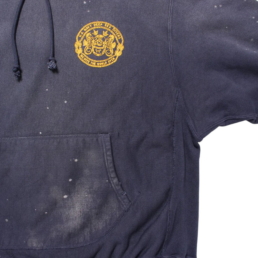 [BOWWOW]US NAVY SEALAB HOODIE AGING/NAVY(BW242-UNSHA)