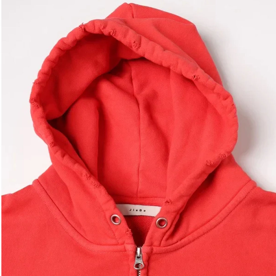 [JieDa]PIGMENT J LOGO ZIP UP HOODIE/RED(Jie-24W-CT09)