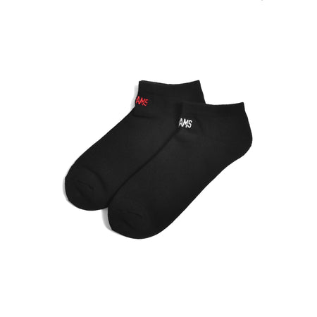 [ANDFAMILYS]Sports Mesh Socks 2pc - Low -/BLACK