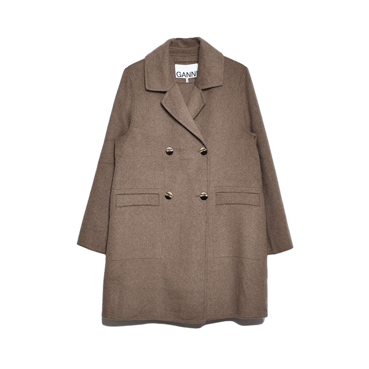 [GANNI]Wool Midi Jacket/BEIGE(F8328) – R&Co.