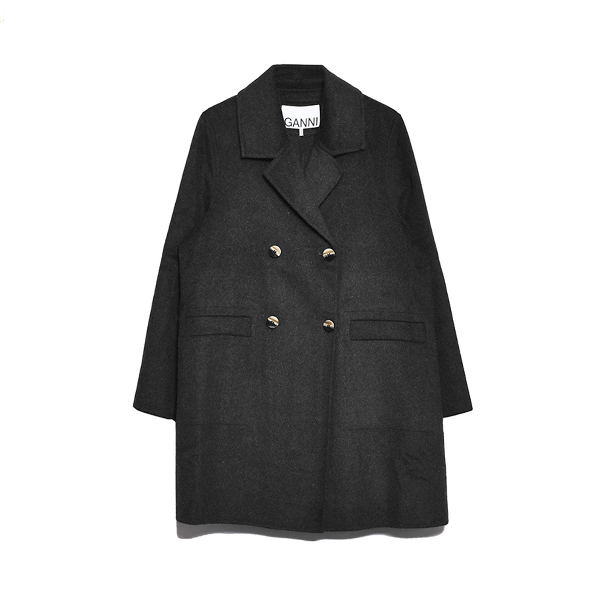 GANNI]Wool Midi Jacket/BLACK(F8505) – R&Co.