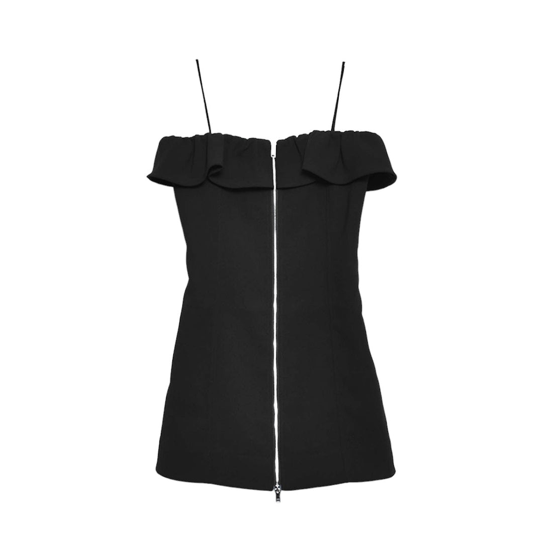 [GANNI]Bonded Crepe Mini Dress/BLACK(F9051)