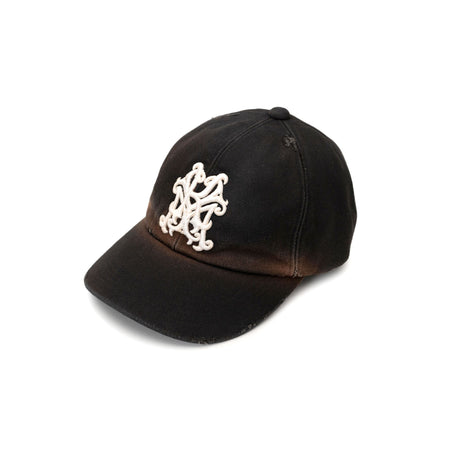 [KAMIYA]"KMY" Distressed Cap/BLACK(G13AC077)