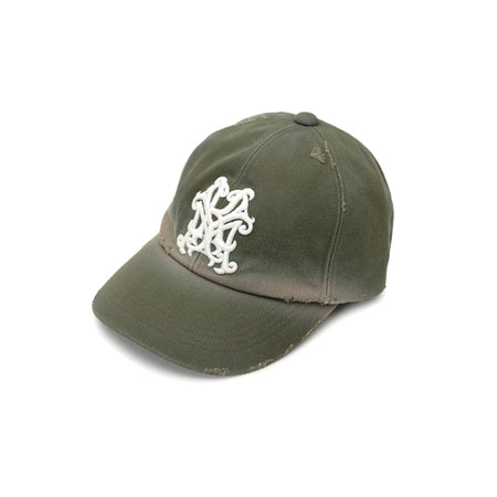 [KAMIYA]"KMY" Distressed Cap/KHAKI(G13AC077)