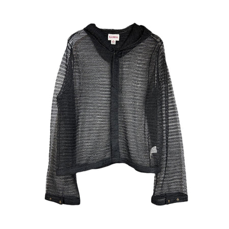 [KAMIYA]Insect Repellent Knit Hoodie/BLACK(G13HD050)