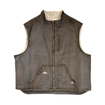 [KAMIYA]BORO Duck Vest/GRAY(G13VT025)