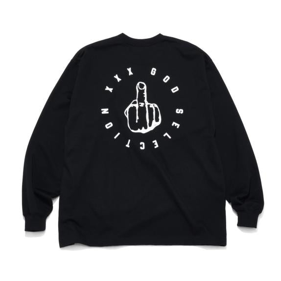 GOD SELECTION XXX]LONG SLEEVE T-SHIRT/BLACK(GX-A24-LT-10