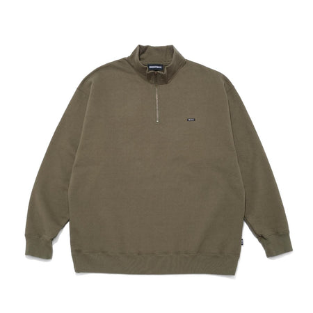 [GOD SELECTION XXX]HALF ZIP SWEAT SHIRT/OLIVE(GX-A25-CS-01)