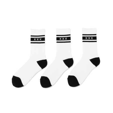 [GOD SELECTION XXX]SOCKS (3PIECE 1PACK)/WHITE(GX-S25-SO-01)