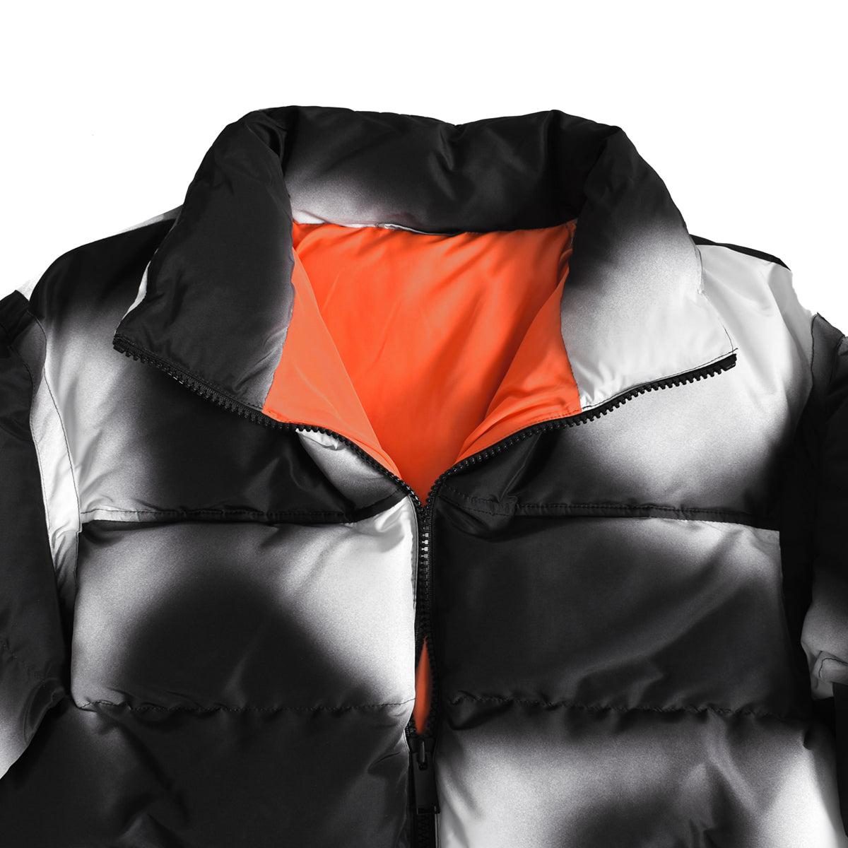 Heron Preston]EX-RAY AOP BLUR NYLON PUFFER/WHITE/BLACK(HMEF23-153