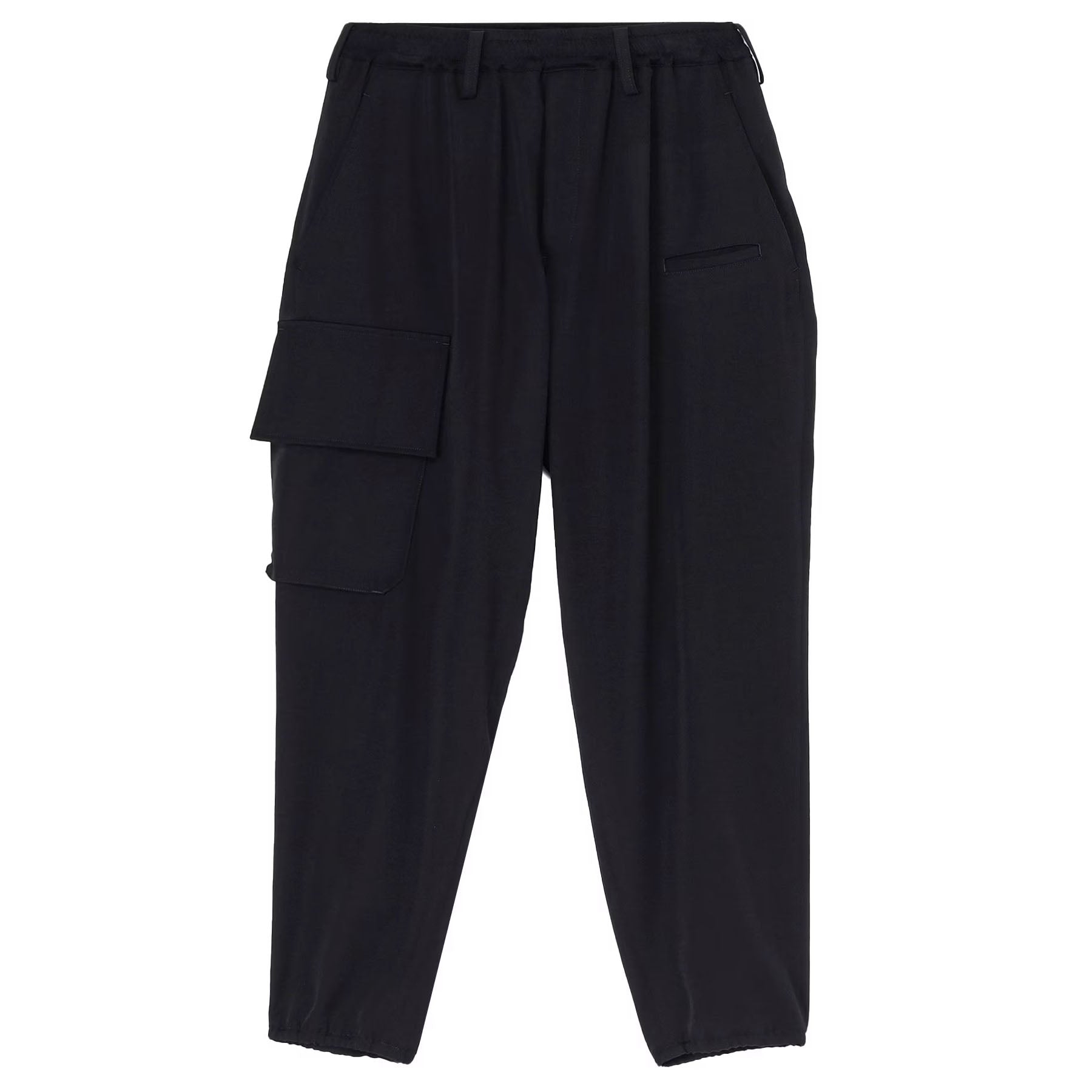 yohji yamamoto]WOOLBARDINE RIB FLAP PANTS/BLACK(HO-P02-140) – R&Co.