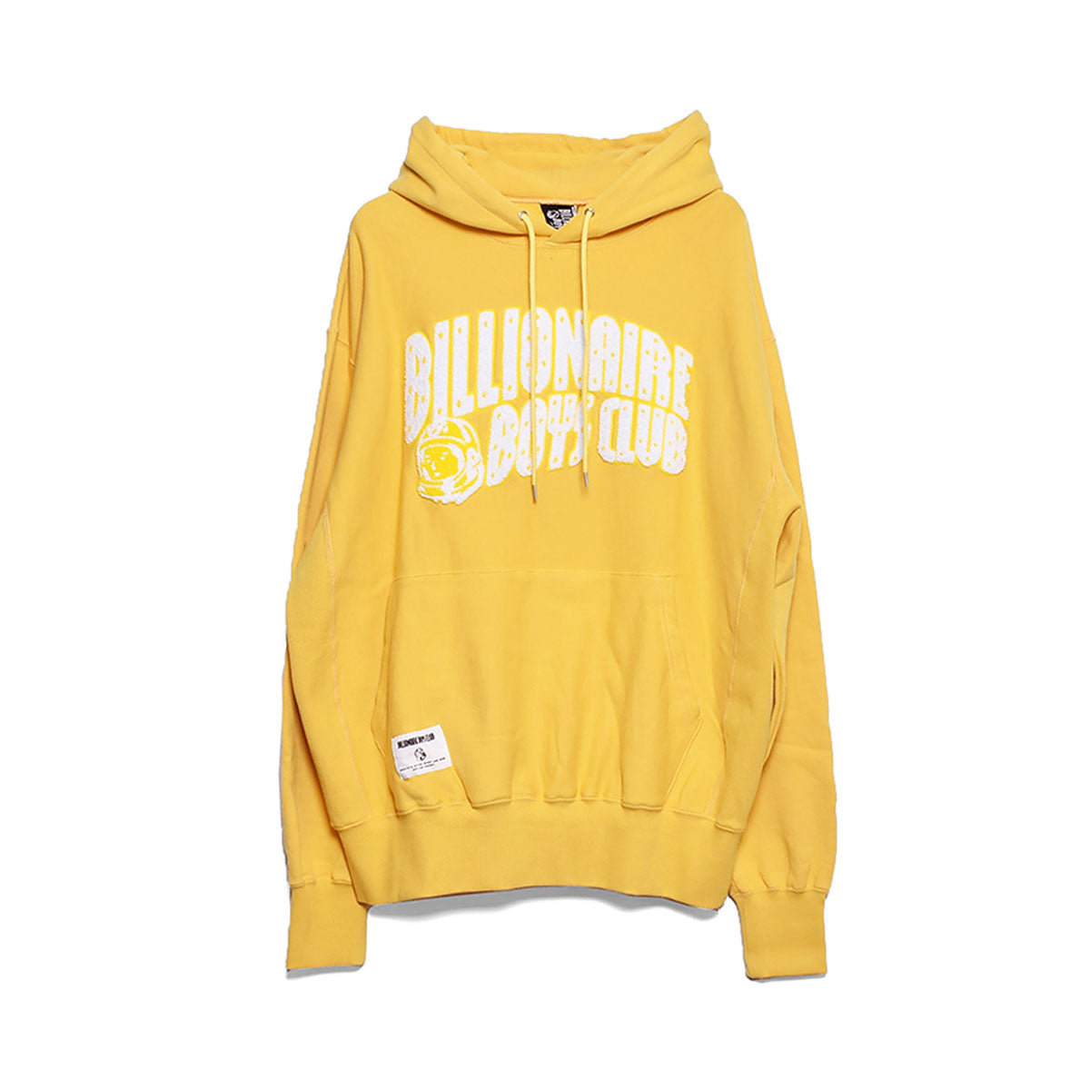 BILLIONAIRE BOYS CLUB]CHENILLE LOGO COTTON HOODIE/YELLOW