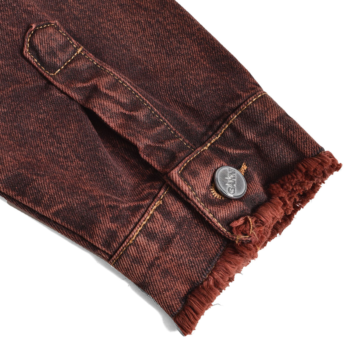 GANNI]Overdyed Bleach Denim Cropped Jacket/BROWN(J1339) – R&Co.