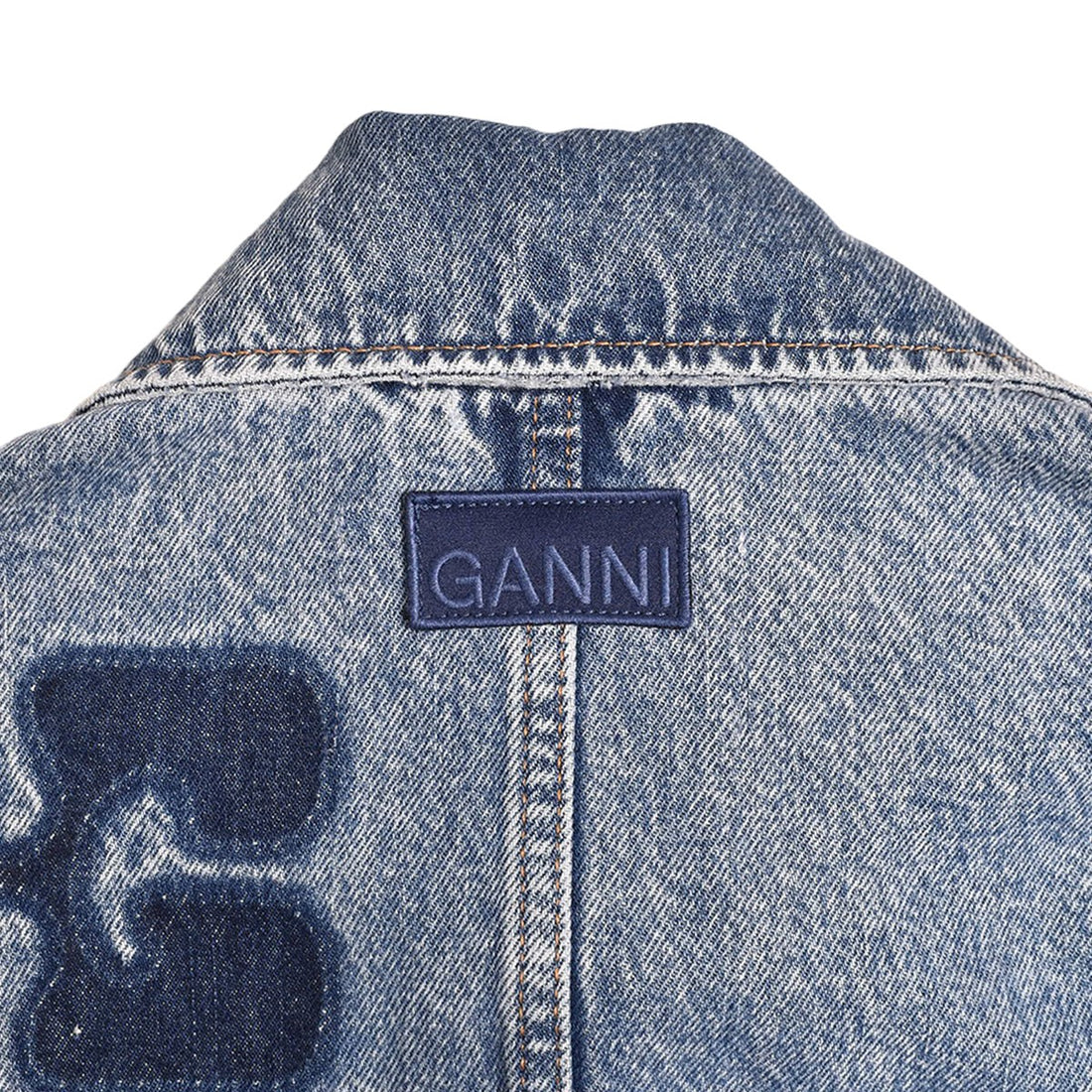 [GANNI]PATCH DENIM JACKET/BLUE(J1436)