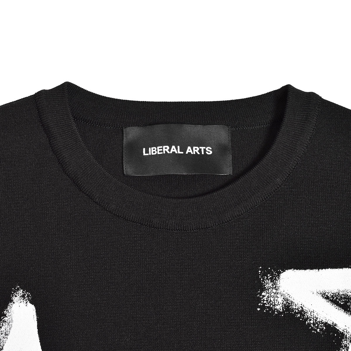 [LIBERAL ARTS]star neck tee/BLACK(LA-04-04-0124/241MLATS01)