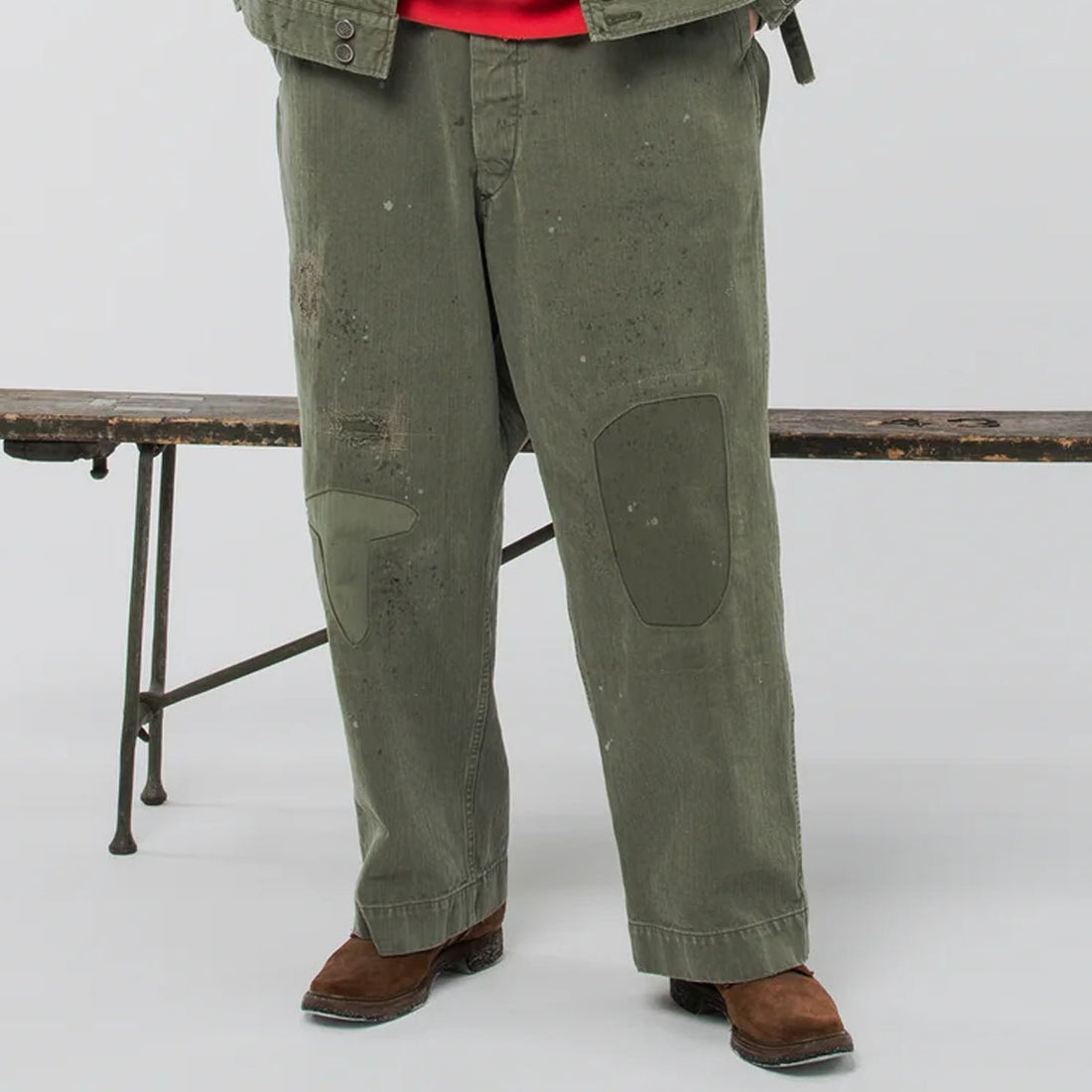 [BOWWOW]M43 HBT COMBAT TROUSERS/KHAKI(BW242-M4CT)