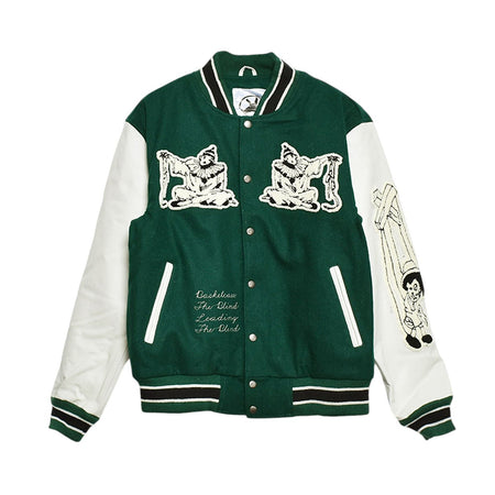 [BASKETCASE GALLERY]MARIONETTE,letterman JKT(GREEN)