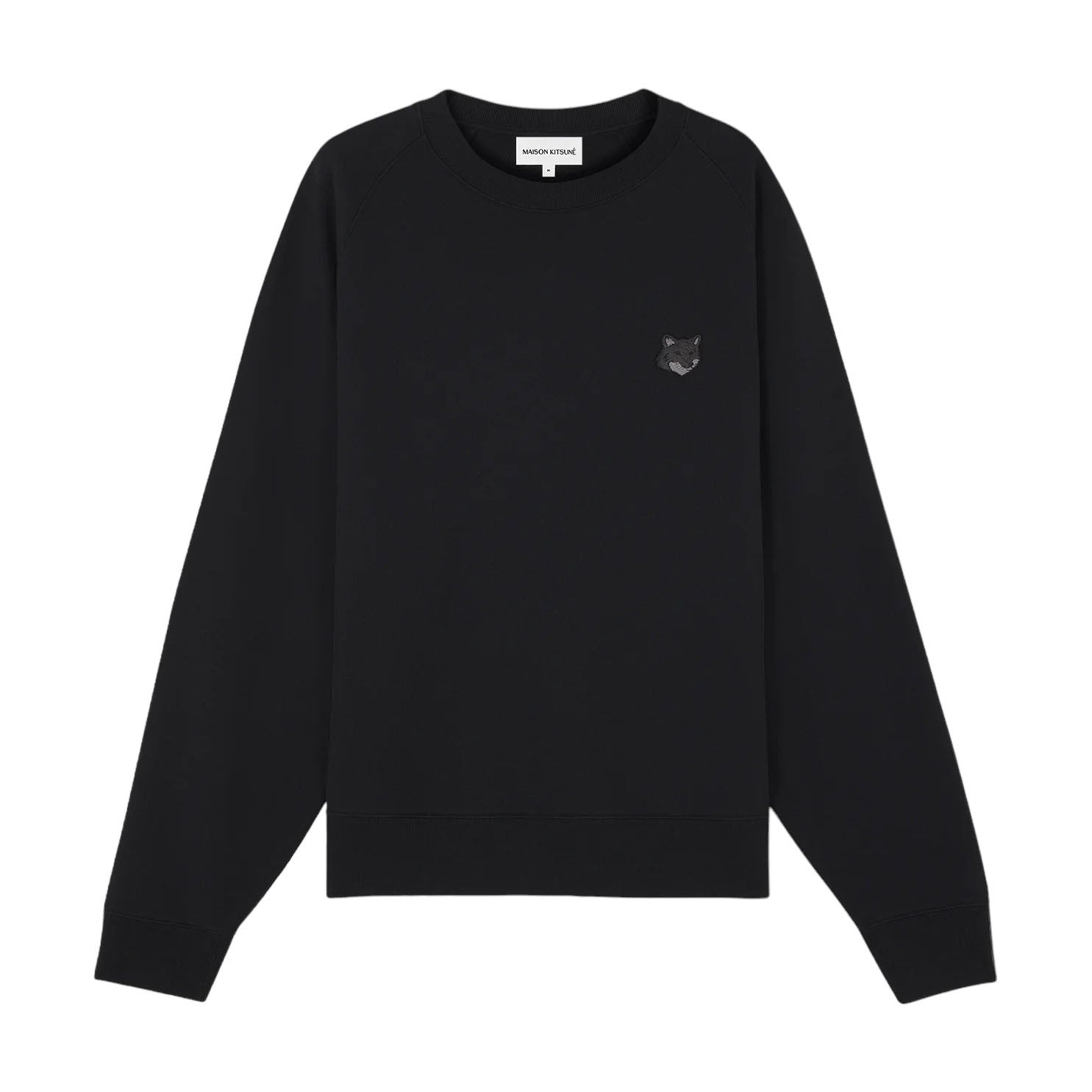 MAISON KITSUNE]BOLD FOX HEAD PATCH OVERSIZE SWEATSHIRT/BLACK(MM00304K –  R&Co.