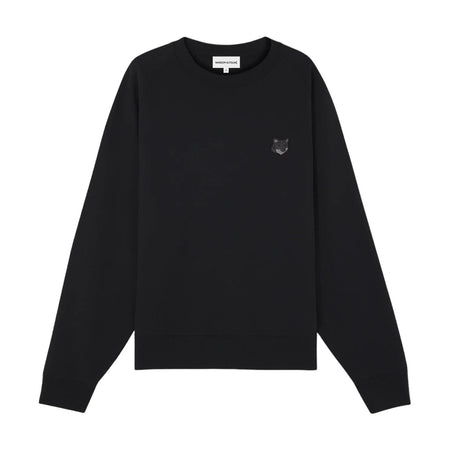 [MAISON KITSUNE]BOLD FOX HEAD PATCH OVERSIZE SWEATSHIRT/BLACK(MM00304KM0001)