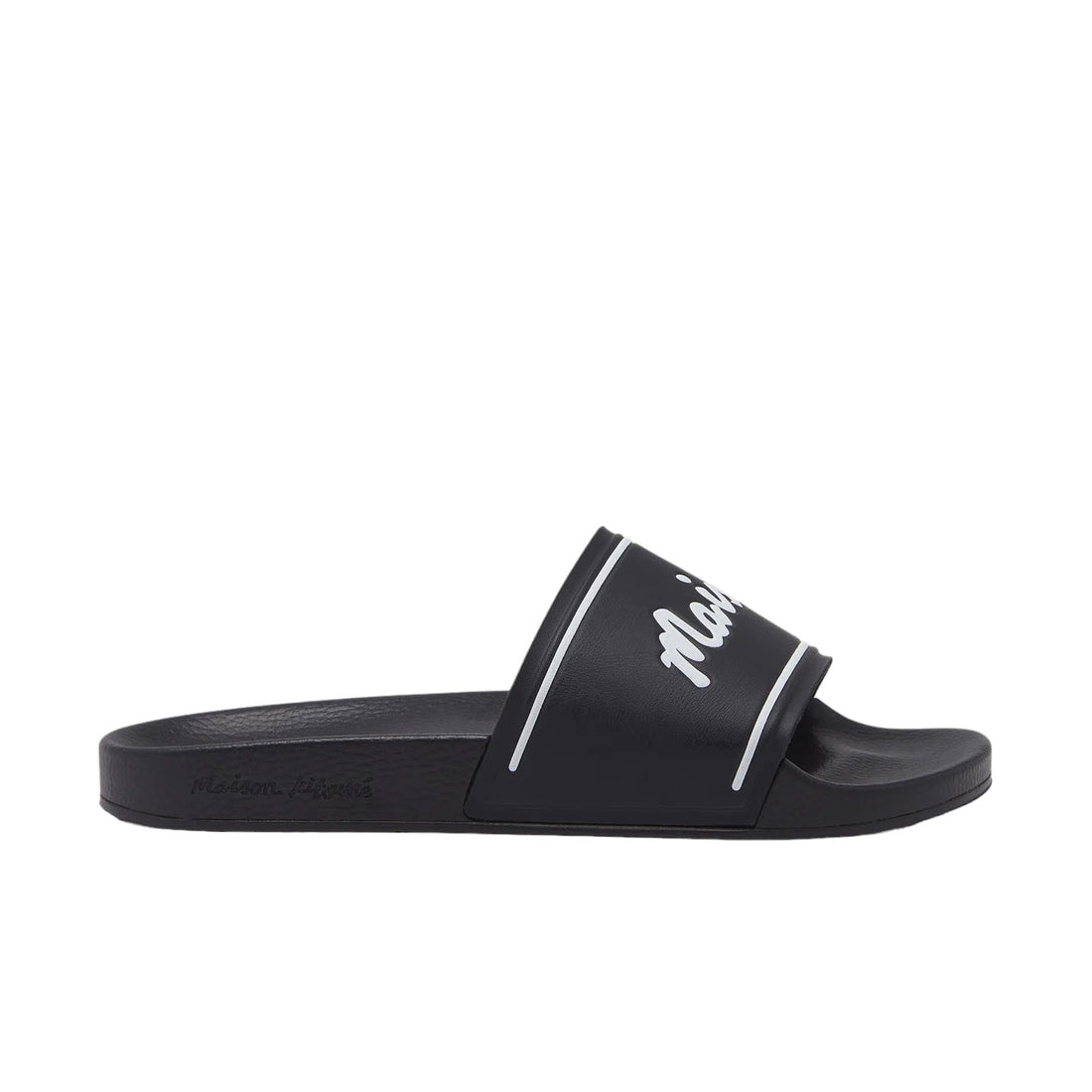 [MAISON KITSUNE]MAISON KITSUNE HANDWRITING SLIDES/BLACK(MM04201AA1007)