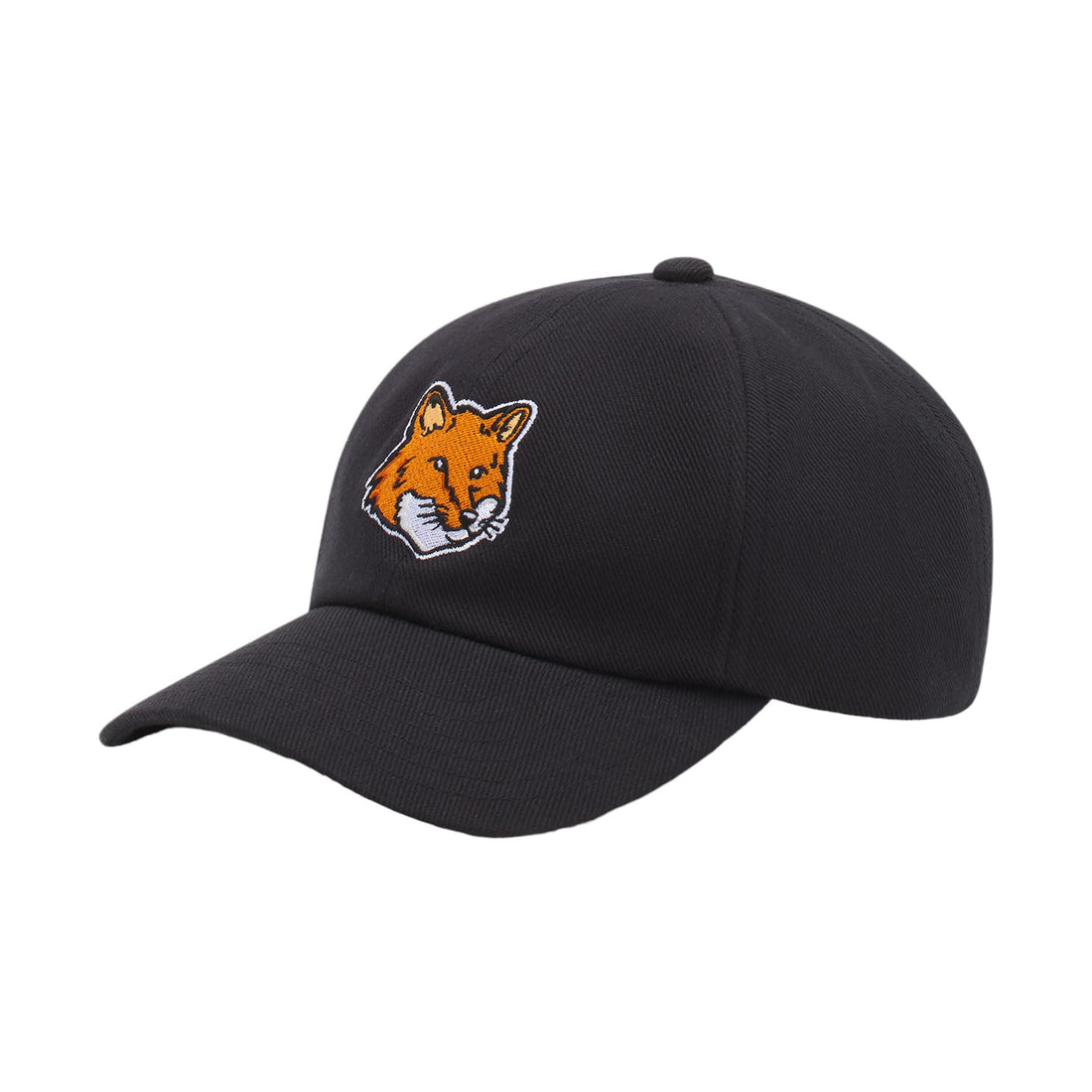 [MAISON KITSUNE]LARGE FOX HEAD 6P CAP/BLACK(MM06103WW0096)