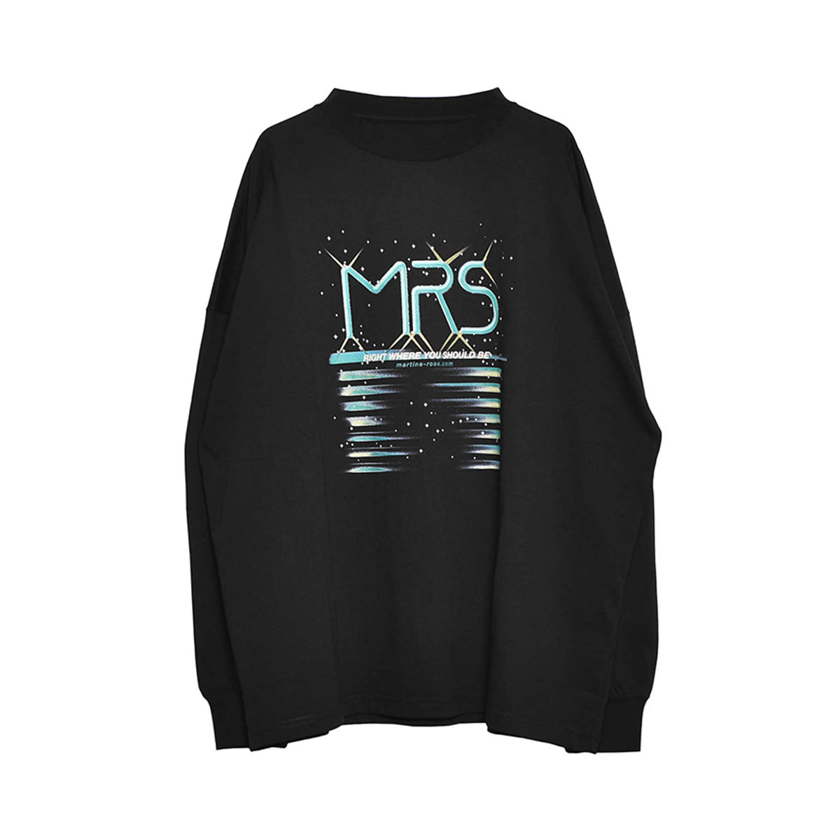 Martine Rose]OVERSIZED L/S T-SHIRT/BLACK(MRAW23-624) – R&Co.