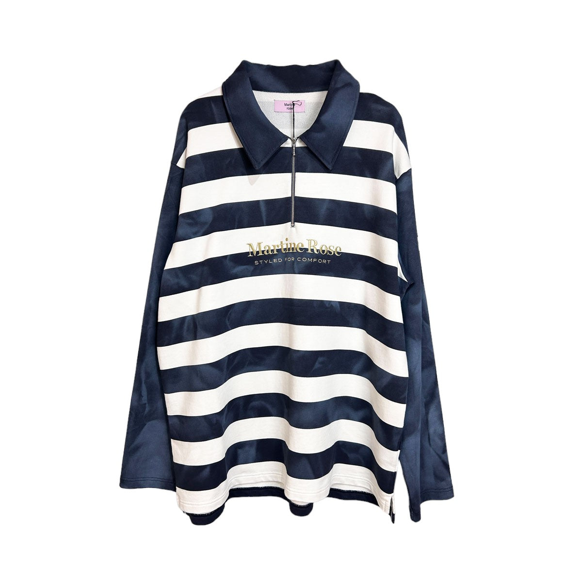 Martine Rose]ZIP UP POLO/NAVY(MRSS24-632B) – R&Co.