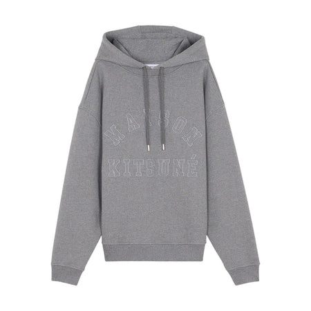 [MAISON KITSUNE]VARSITY HOODIE/GRAY(NM00702KM0326)