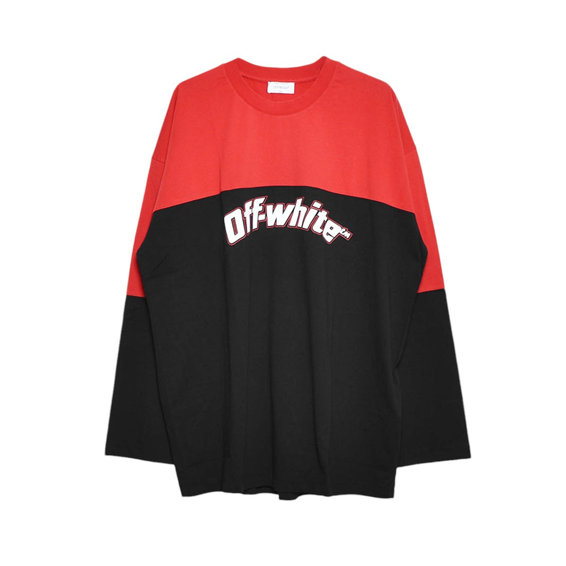 [Off-White]HALF ARROW WIDE L/S TEE/BLACK/WHITE(OMAF24-RTW0067)