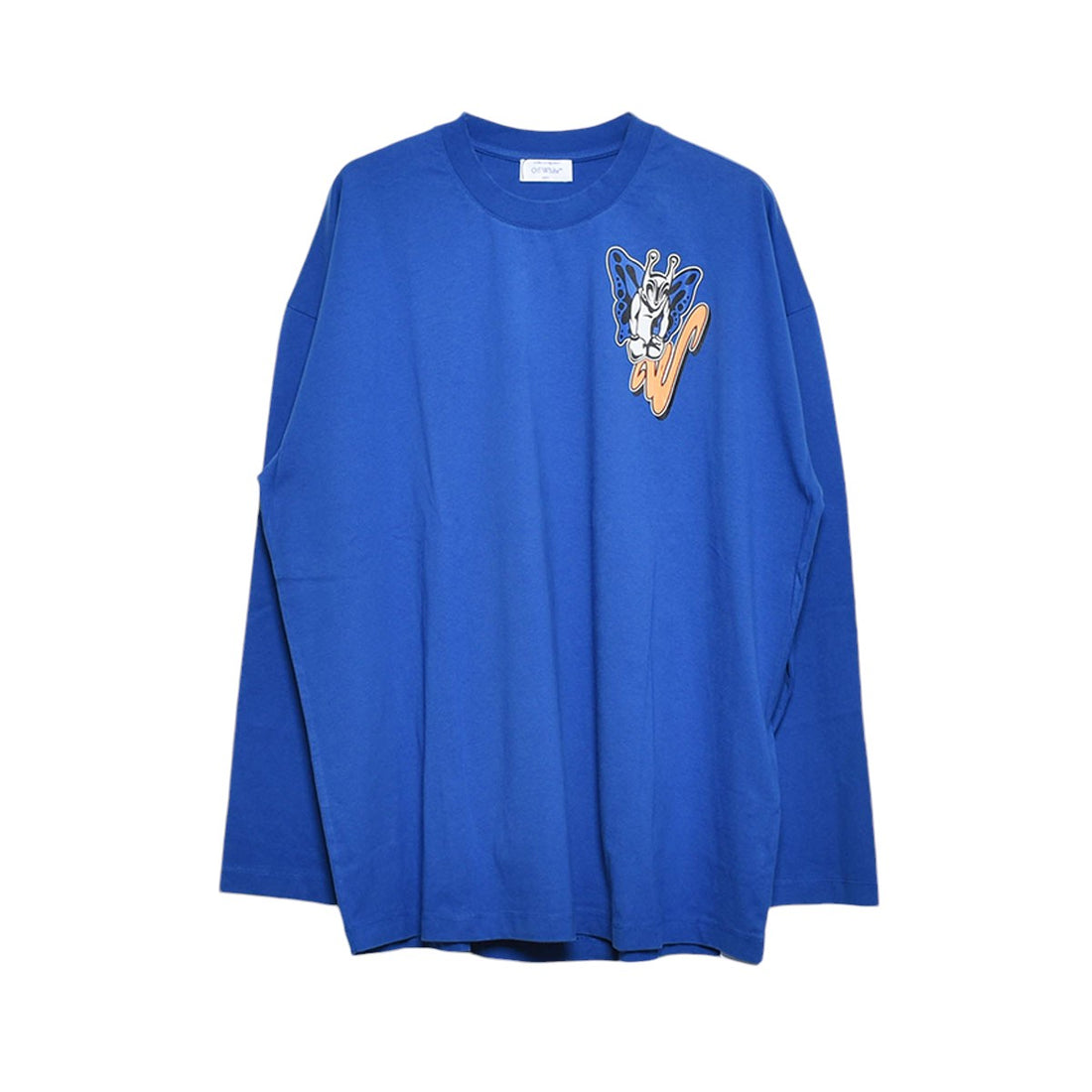 [Off-White]GANG WIDE L/S TEE/BLUE(OMAF24-RTW0073)