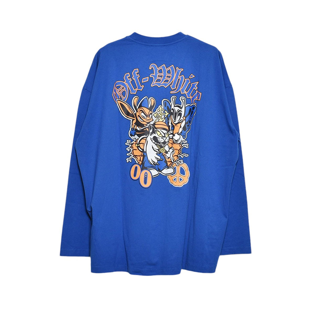 [Off-White]GANG WIDE L/S TEE/BLUE(OMAF24-RTW0073)