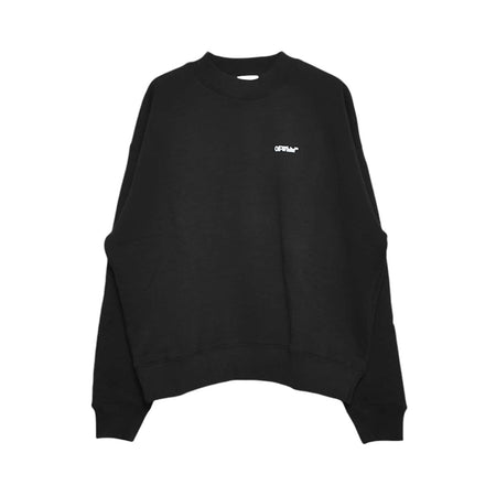 [Off-White]WINDY ARROW SKATE CREWNECK/BLACK/WHITE(OMBF24-RTW0084)