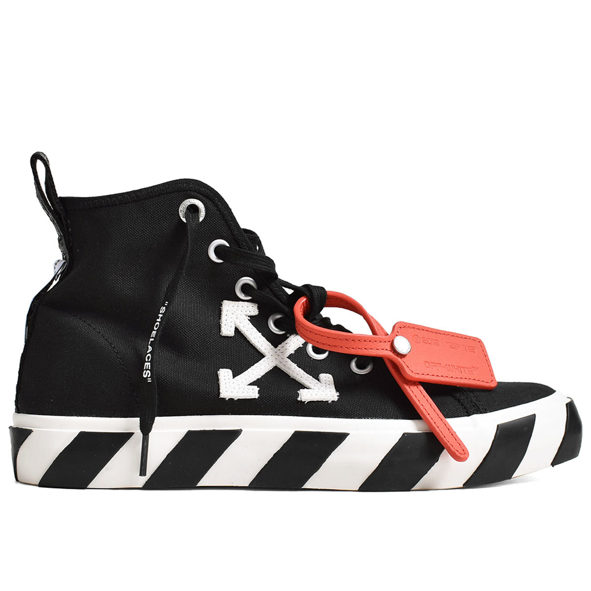 [Off-White]MID TOP VULCANIZED CANVAS/BLACK/WHITE(OMIE23-SLG1026)