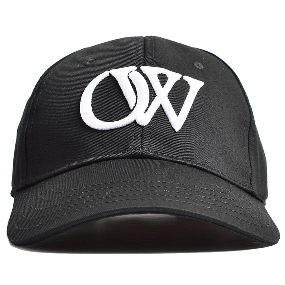 [Off-White]OW DRILL BASEBALL CAP/BLACK/WHITE(OMLE23-RTW0785)